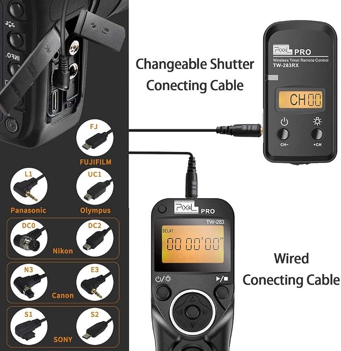 Pixel TW-283 E3 Wireless Shutter Release Remote Control - Image 5