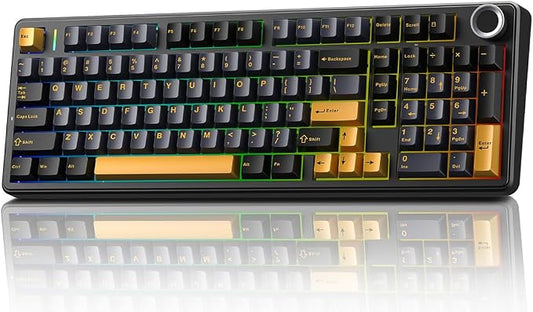 x Aula F99 Pro Wireless Mechanical Gaming Keyboard, Gasket Hot Swappable Custom by LEOBOG