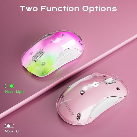 memzuoix 2.4G LED Wireless Mouse, Rechargeable Ergonomic Mouse - Image 2