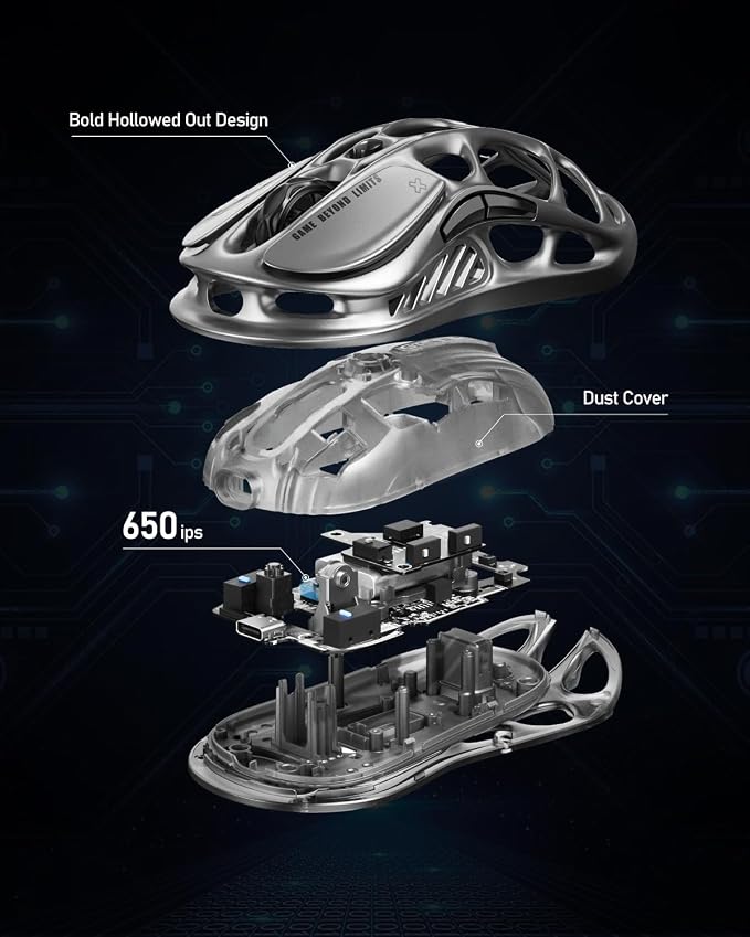 GravaStar Mercury M2 Wireless Gaming Mouse - Image 8
