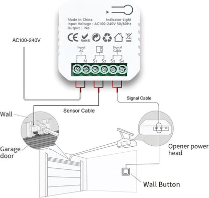 Garage Door Opener Kit, APP WiFi Remote Smart Garage Door Controller - Image 4