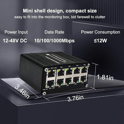 10-Port Gigabit Ethernet Switch, Industrial Design - Image 2