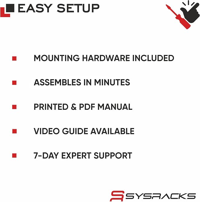 12U Wall Mount Server Rack Cabinet – 19" Network Rack Enclosure, PDU & Shelf - Image 7