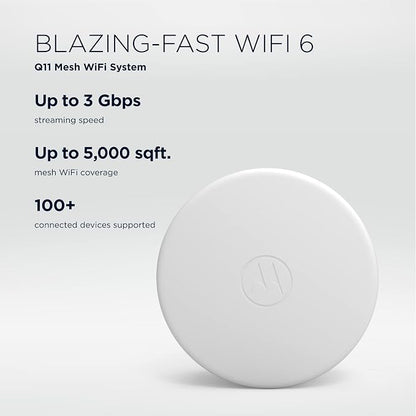 Motorola Q11 Mesh WiFi 6 Router 3 Pack | Fast, Reliable WiFi, Quick Easy Setup - Image 3