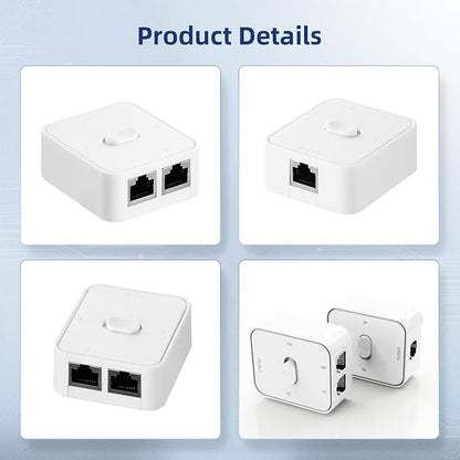 Binardat Gigabit Network Switcher, Passive Ethernet Selector, in/Out to A or B - Image 6
