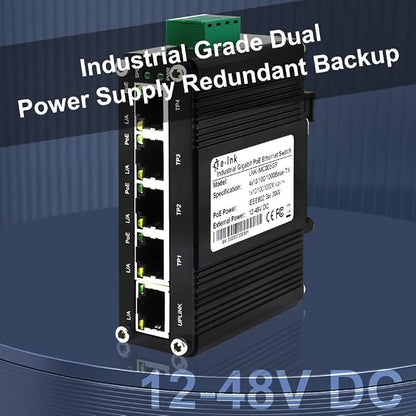 Mini Industrial 5 Ports Gigabit PoE Switch - Image 7