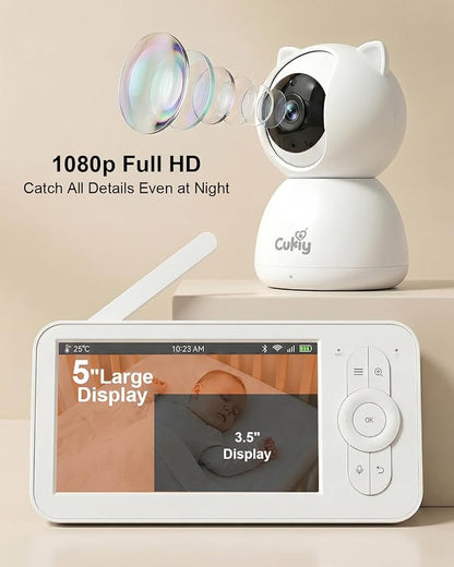 Baby Monitor with Camera and Audio, Secure FHSS Connection, Night Vision - Image 2