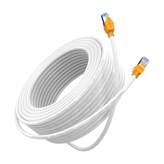Cat 8 Ethernet Cable 3 ft, 40Gbps High Speed Gaming Network Cable 2000MHz Heavy by MUKSIRON