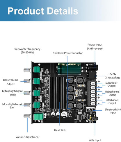 50W+50W+100W Amplifier Board - Image 2