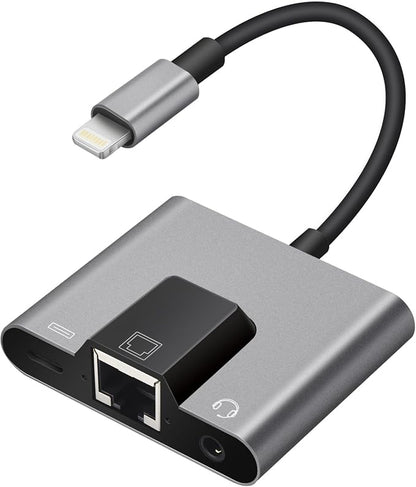 Lightning to RJ45 Ethernet Adapter Network Adapter, Support 10/100Mbps Ethernet by Unknown