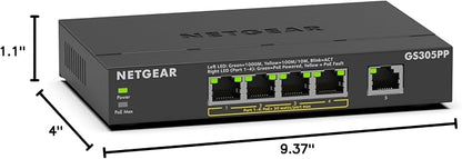 NETGEAR 5-Port Gigabit Ethernet Unmanaged PoE Switch - - Image 7