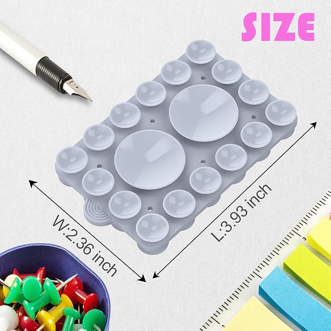 ZYCCER Double Sided Silicone Suction Phone Holder Mount, Compatible - Image 4
