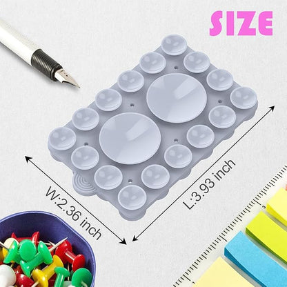 ZYCCER Double Sided Silicone Suction Phone Holder Mount, Compatible - Image 4
