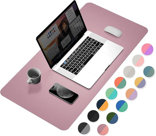 YSAGi Desk Pad, Desk Mat, Dual-Sided Desk Pad, 31.5" x 15.7" Laptop Leather by YSAGi