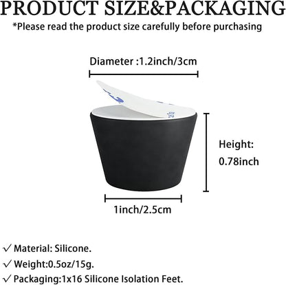 1.2" Silicone Non-Skid Speaker Pads-16Pack, - Image 2