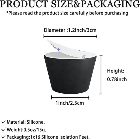 1.2" Silicone Non-Skid Speaker Pads-16Pack, - Image 2