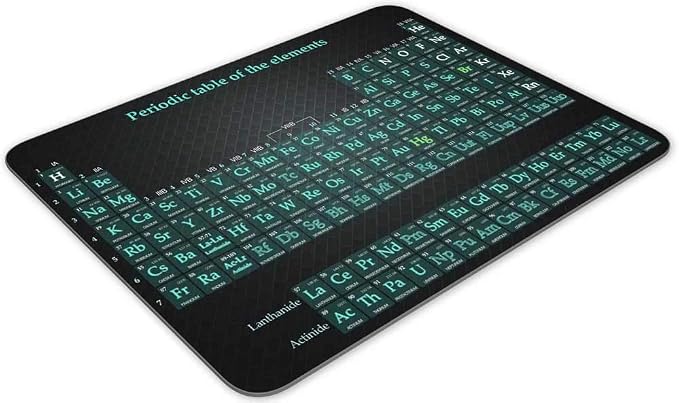 Gaming Mouse Pad，Periodic Table of The Elements Rectangle Mouse Pad Size - Image 2