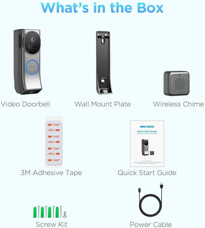 Wireless Battery Video Doorbell Dual Camera 1080P - Image 9