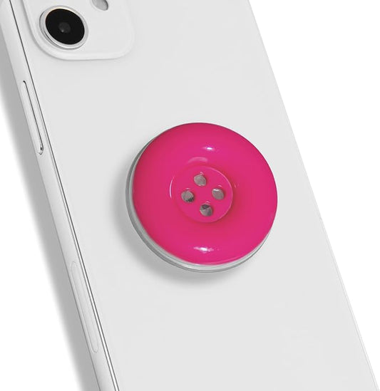 Solid Color Button Phone Grip – Minimalist Design, Durable and Lightweight by OnTheGripofficial