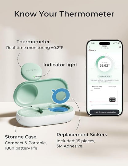 Momcozy Wearable Digital Thermometer - Image 2