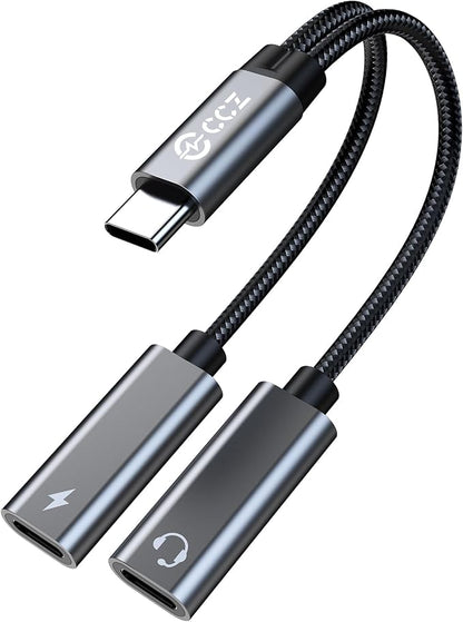 USB C Splitter, 1 in 2 Out Dual USB C Type Headphone and Charger Audio Adapter - Image 9