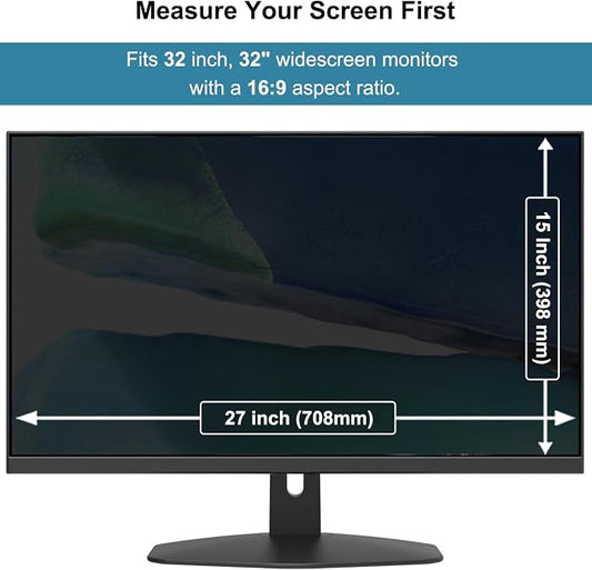 32 Inch Hanging Computer Privacy Screen Protector Shield Compatible - Image 2