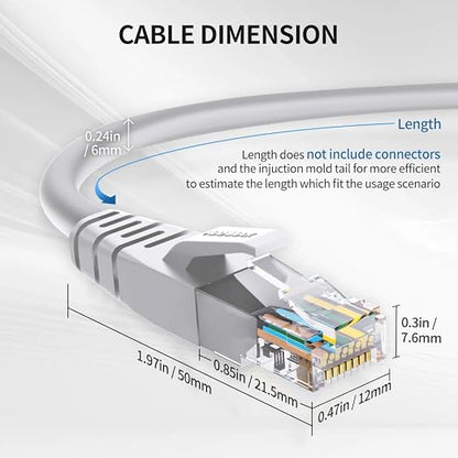Cat6 Ethernet Cable 0.5 Feet 10 Pack Network RJ45 Cat6 Internet Patch Cable - Image 6