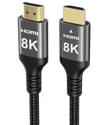 8K HDMI Cable 48Gbps 50 FT, Nylon Braided High Speed HDMI® Cable 4k 120Hz 2k by UblukerHigh-definitionlivingstartswithUblukerHDMIcables