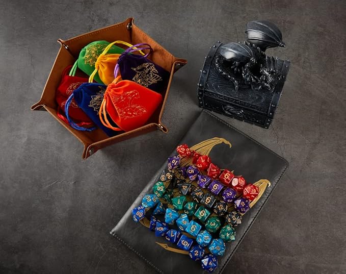 DND Dice Set 42 Pcs Polyhedral Dungeons and Dragons Rolling Dice - Image 6