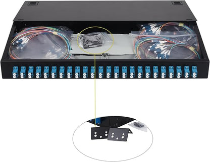 FYBOPTWU-24 Duplex Singlemode 48 Port LC Fiber Optic Rack Mount Enclosure Box + by FiberOpticalAccessories