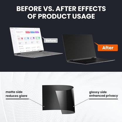 HD Laptop Privacy Screen 15.6 inch, Upgraded Laptop Privacy Screen - Image 6