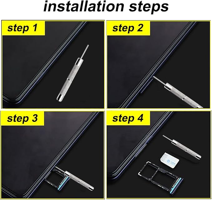 4 Pcs SIM Card Removal Openning Tool Tray Eject Pins Needle Opener Ejector - Image 3