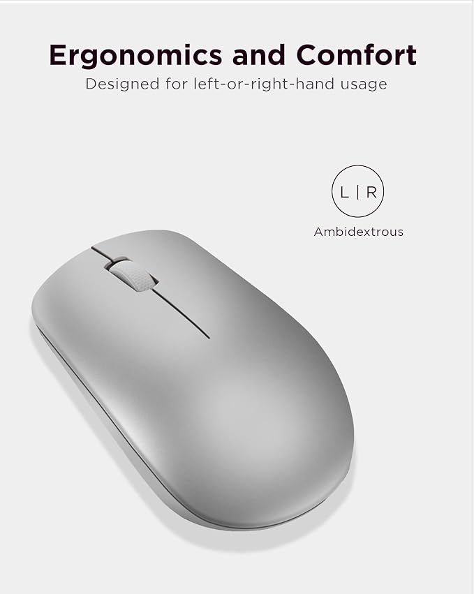 Lenovo 530 Full Size Wireless Computer Mouse - Image 4