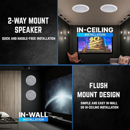 Vaiyer Home Theater System Kit, 6-Channel 6000 Watts Bluetooth Amplifier - Image 8