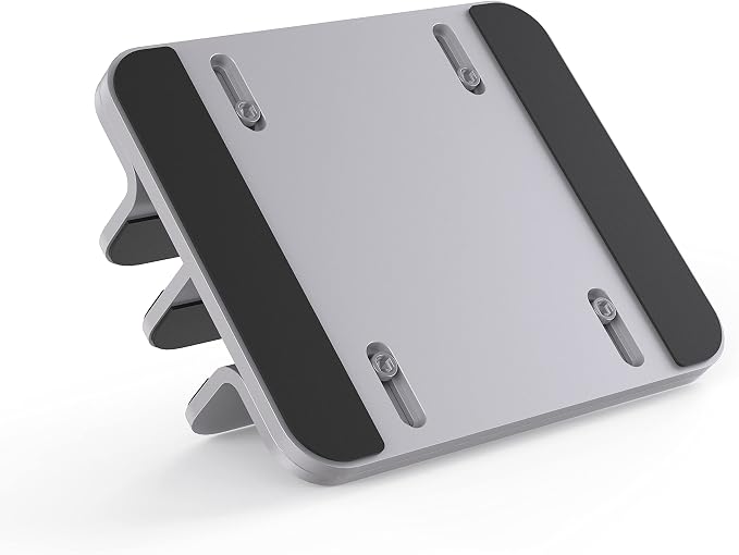Double Aluminum Laptop Vertical Stand Organizer, Sturdy Notebook Computer - Image 3