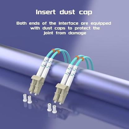 5Meters 17ft LC/UPC-LC/UPC 10GB Multi-Mode Fiber Optic Cable LC to LC OM3 LC-LC - Image 6