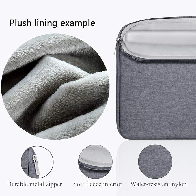 Voova Laptop Sleeve Carrying Case 15.6 16 Inch, Slim Computer Cover Bag - Image 4