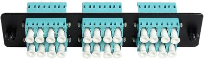 RiteAV LGX Footprint Fiber Optic Cable LC Adapter Patch Panel 6 Ports Loaded - Image 3