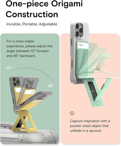 MOFT Phone Tripod Wallet for iPhone, Mulit-Angles, Lightweight Phone Stand - Image 3
