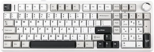 x Aula F99 Pro Wireless Mechanical Gaming Keyboard, Hot Swappable Custom Cream by LEOBOG