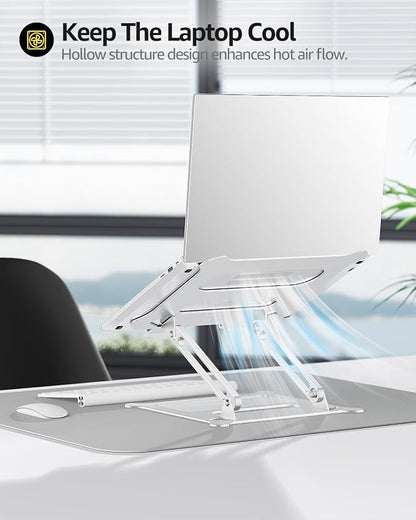 Urmust Laptop Notebook Stand Holder Adjustable Ultrabook Stand Riser Portable - Image 6