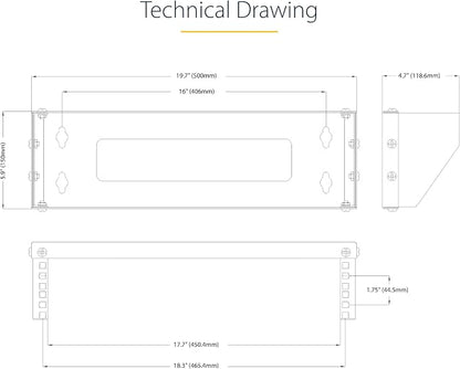 StarTech.com 2U Vertical Wall-Mount Bracket - Image 7