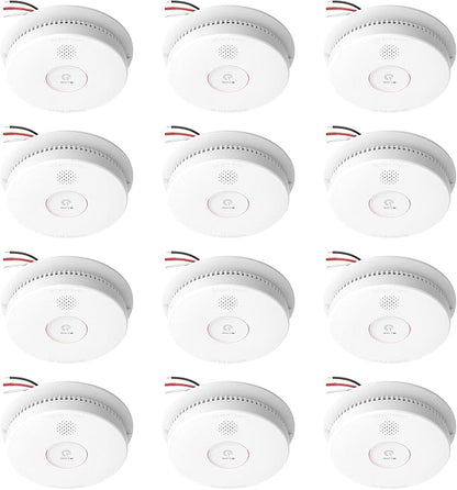 Siterlink Hardwired Interconnected Smoke Detectors, Photoelectric Smoke Alarm by Siterlink