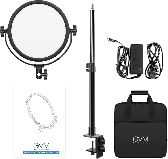 GVM Desk Mount LED Video Light, Bi-Color Professional Light - Image 8