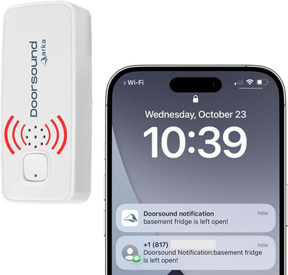 Doorsound WiFi Freezer & Refrigerator Door Alarm – Text & App Notifications by Unknown