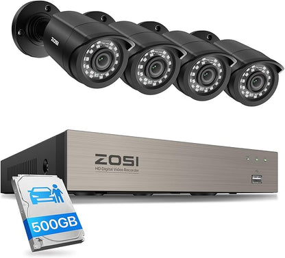 ZOSI 8CH 3K Lite Home Wired Security Camera System, AI Human Vehicle Detection by ZOSI