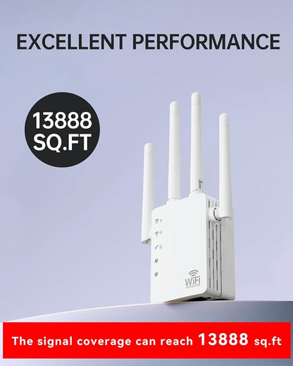 WiFi Signal Booster with 4 Directional Antennas – 1200Mbps Dual Band, WiFi - Image 5