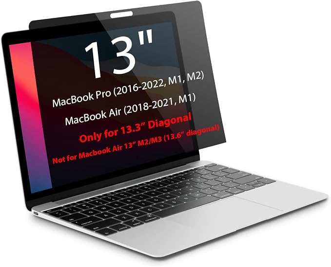 Magnetic Privacy Screen for MacBook Pro 13 inch and MacBook Air 13 inch by Unknown