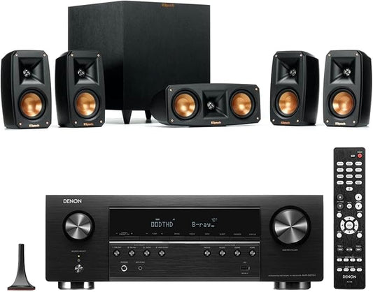 Klipsch Reference Theater Pack 5.1-Channel Speaker System + AVR-S770H 75W by Klipsch