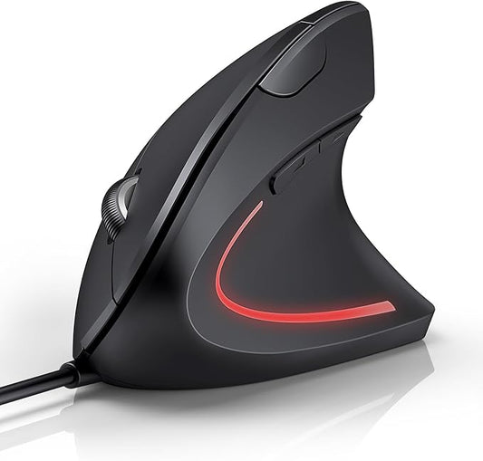 TECKNET Wired Mouse, 6400 DPI Ergonomic Mouse 6 Buttons Silent Mice 4 by Tecknet